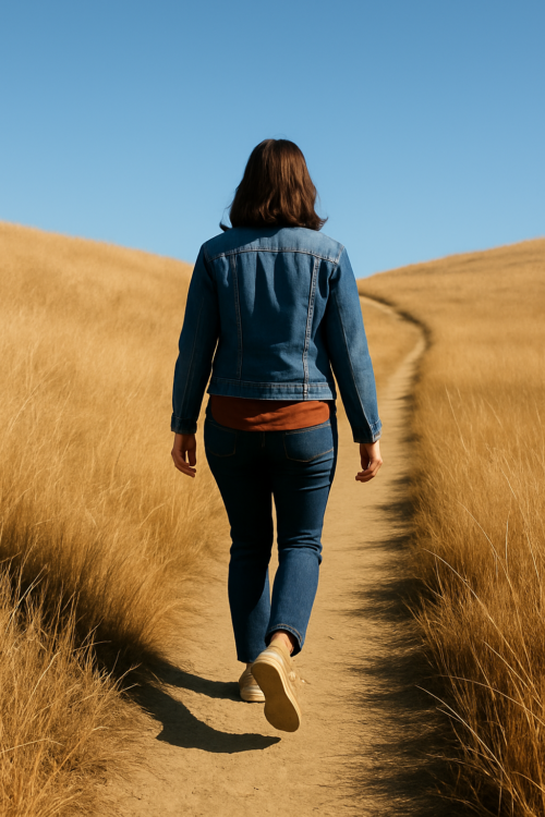 Persona che cammina da sola lungo un sentiero – simbolo del primo passo verso il cambiamento consapevole