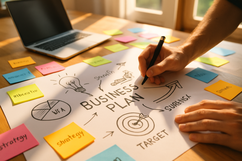 Persona che riflette su se stessa – simbolo della scoperta dei propri valori e punti di forza nel business coaching